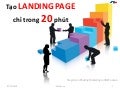 Tạo Landing Page chỉ trong 20 Phút