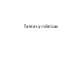 Tareas Rubricas