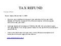 TAX REFUND