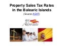 Taxes on property transfers balearic islands
