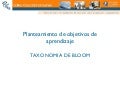 CreacióN De Objetivos Con La TaxonomíA De Bloom