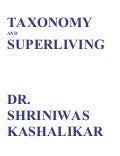 Taxonomy and superlivingdr shriniwas kashalikar