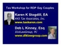 Seminar: NEW Community Property Tax Rules for GLBT Domestic Partners in CA/NV/WA