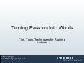 Turning Passion Into Words