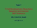 T Cell Repertoire & Self Tolerance