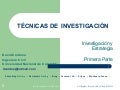 Técnicas De Investigación