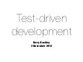 TDD refresher
