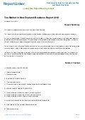 Tea Market in New Zealand: Business Report 2012