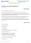 Tea Market in Peru: Business Report 2012