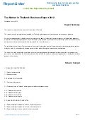 Tea Market in Thailand: Business Report 2012