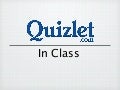 Quizlet In Class