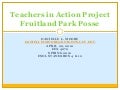 Teachers in action project