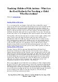 Teaching children with autism   what are the best methods for teaching a child who has autism
