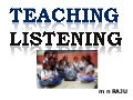 Teaching Listening to College Students