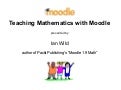 Teaching Mathematics With Moodle