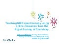 Teaching NMR spectroscopy using online resources from rsc