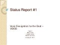 Team 3 status report#1