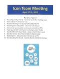 Sales Meeting Agenda Notes - Prudential Gary Greene, REALTORS - The Woodlands TX / 4/17/12