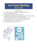 Sales Meeting Agenda Notes - Prudential Gary Greene Relators - The Woodlands / May 1st 2012