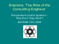 The Consultants Role