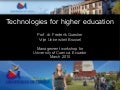 Technologies For Higher Education