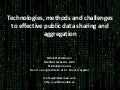 Technologies, methods and challenges to data sharing and aggrigation