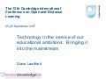 Technology in the service of our educational ambitions