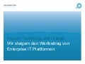 Technology and Change - Wir steigern den Wert von Enterprise IT Maßnahmen