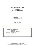 Tech Target Sc13 G Statement Of Beneficial Ownership
