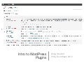 Intro to WordPress Plugins