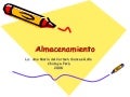 Tecnicas De Almacenamiento
