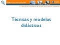 Tecnicas Y Modelos DidáCticos