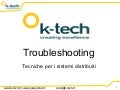 Tecniche Di Troubleshooting Nei Sistemi Distribuiti