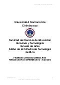 TECNOLOGÍA GRÁFICA SYLLABUS 2012   2013