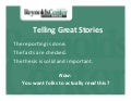 Telling Great Stories by Diana B. Henriques