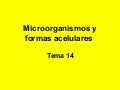 Tema 14 microorganismos y formas acelulares