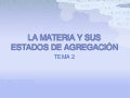 Tema 2 la materia y sus estados de agregación