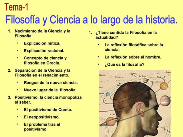 Ciencia y Filosofía a lo largo de la historia