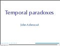 Temporal Paradoxes