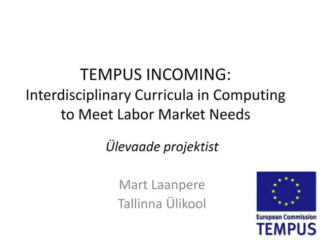 Tempus INCOMING projekt