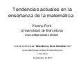 TENDENCIAS ACTUALES EN LA ENSEÑANZA DE LA MATEMATICA