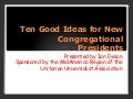 Ten good ideas for new board presidents