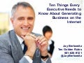 Ten Things Every CEO Needs To Know To Generate Business on the Internet 0509