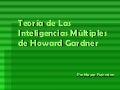Teoría De Las Inteligencias Múltiples De Howard Gardner