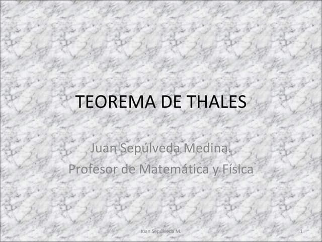 Teorema de thales