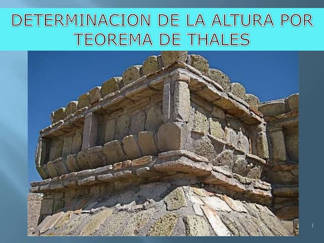 Teorema de Thales