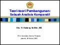 Teori-teori Pembangunan: Sebuah Analisis Komparatif