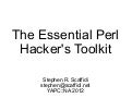 The Essential Perl Hacker&rsquo;s Toolkit
