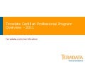 Teradata Certified Professional Program