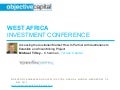 Partnering with International Capital to develop West African minerals: Australian/ Nigeria case study